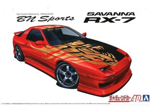 Aoshima - Mazda BN Sports FC3S RX-7 '89, 1/24, 06150 cena un informācija | Konstruktori | 220.lv