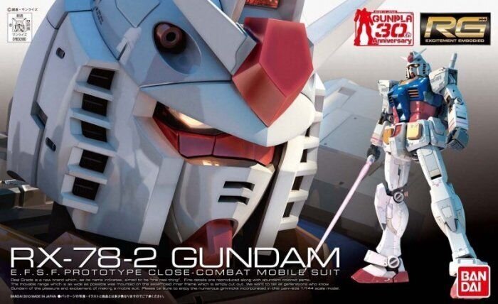 Bandai - RG RX-78-2 Gundam, 1/144, 61594 cena un informācija | Konstruktori | 220.lv