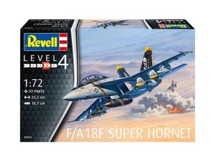 Revell - F/A18F Super Hornet, 1/72, 03834 цена и информация | Конструкторы и кубики | 220.lv