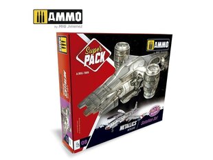 AMMO MIG - SUPER PACK METALLICS. AMIG7809 cena un informācija | Modelēšanas un zīmēšanas piederumi | 220.lv