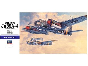 Hasegawa - Junkers Ju88A-4, 1/72, 00555 cena un informācija | Konstruktori | 220.lv