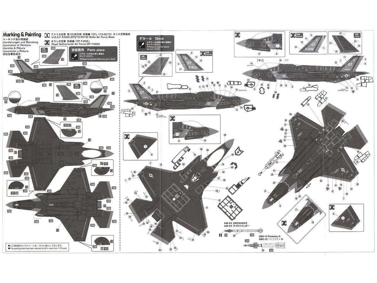 Hasegawa - F-35 Lightning II (A Version) 'Beast Mode', 1/72, 02315 cena un informācija | Konstruktori | 220.lv