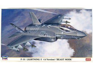 Сборная пластиковая модель Hasegawa - F-35 Lightning II (A Version) 'Beast Mode', 1/72, 02315 цена и информация | Конструкторы и кубики | 220.lv