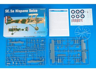 Сборнaя модель для склеивания Eduard -  SE.5a Hispano Suiza, Weekend Edition, 1/48, 8453 цена и информация | Конструкторы и кубики | 220.lv