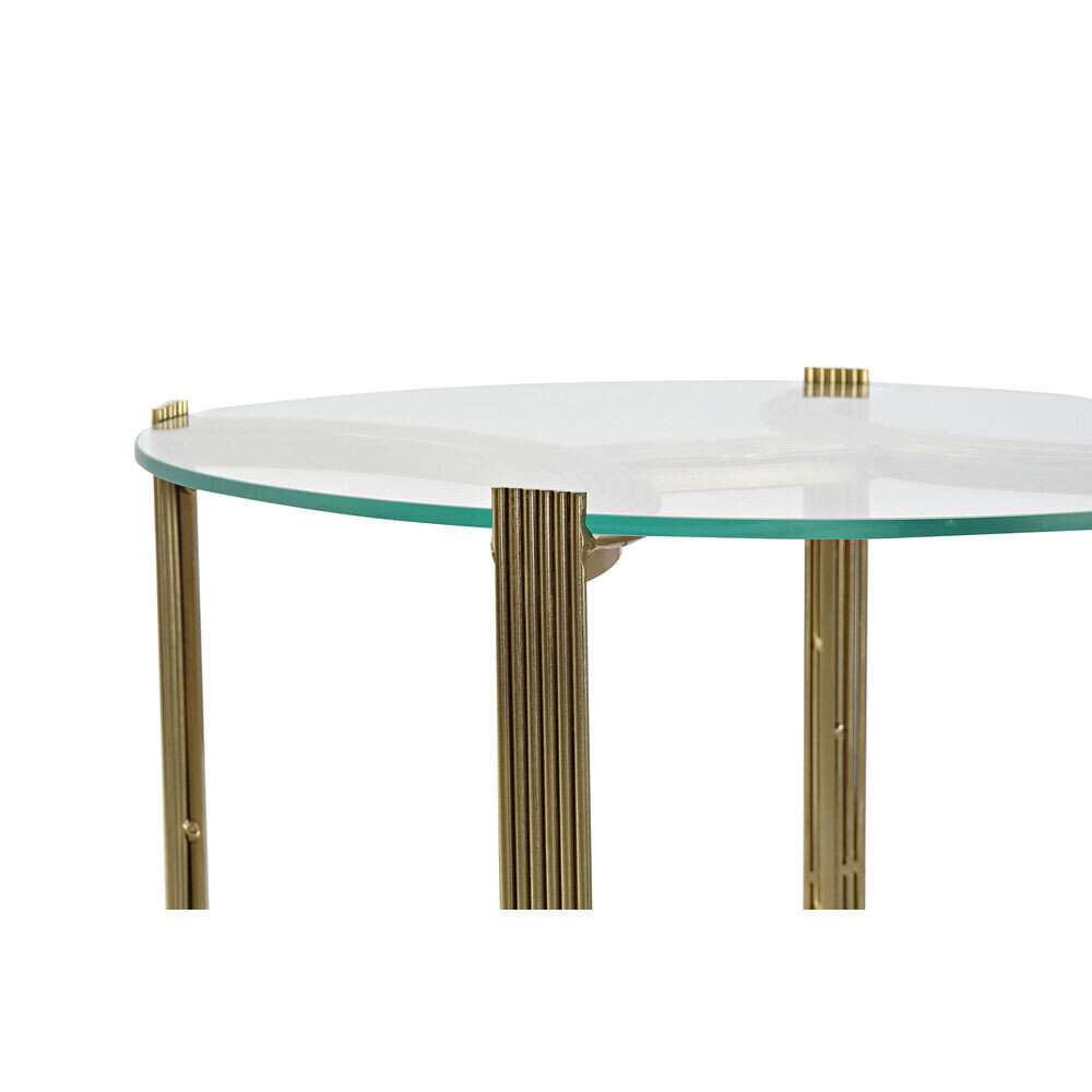Mazs galdiņš DKD Home Decor Stikls Bronza Tērauds (44 x 44 x 48 cm) цена и информация | Žurnālgaldiņi | 220.lv
