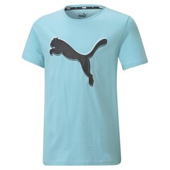 Brīvā laika T-krekls zēniem Puma Alpha Graphic Tee B Angel Blue - 58588749, zilas krāsas cena un informācija | Zēnu krekli | 220.lv