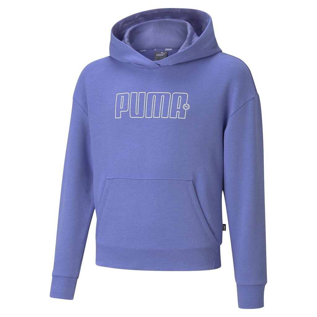 Brīvā laika džemperis meitenēm Puma Rebel Hoodie TR G Hazy Blue - 58615714, violetas krāsas цена и информация | Jakas, džemperi, žaketes, vestes meitenēm | 220.lv