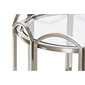 Mazs galdiņš DKD Home Decor Stikls Sudrabains Metāls (55 x 55 x 55 cm) cena un informācija | Žurnālgaldiņi | 220.lv
