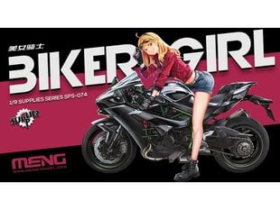 Сборная пластиковая модель Meng Model - Biker Girl, 1/9, SPS-074 цена и информация | Конструкторы и кубики | 220.lv