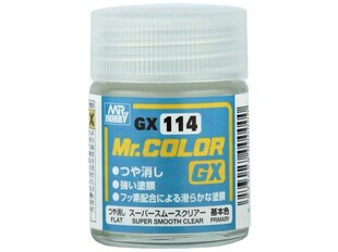 Mr.Hobby - Mr Color GX Super Smooth Clear Flat (Matēta laka), 18 ml, GX-114 cena un informācija | Modelēšanas un zīmēšanas piederumi | 220.lv