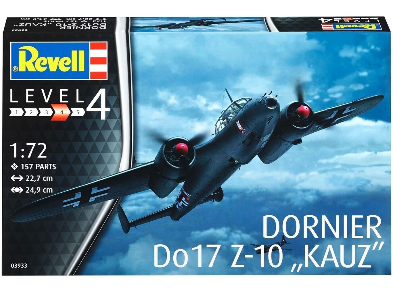 Revell - Dornier Do-17Z-10 "Kauz", 1/72, 03933 cena un informācija | Konstruktori | 220.lv