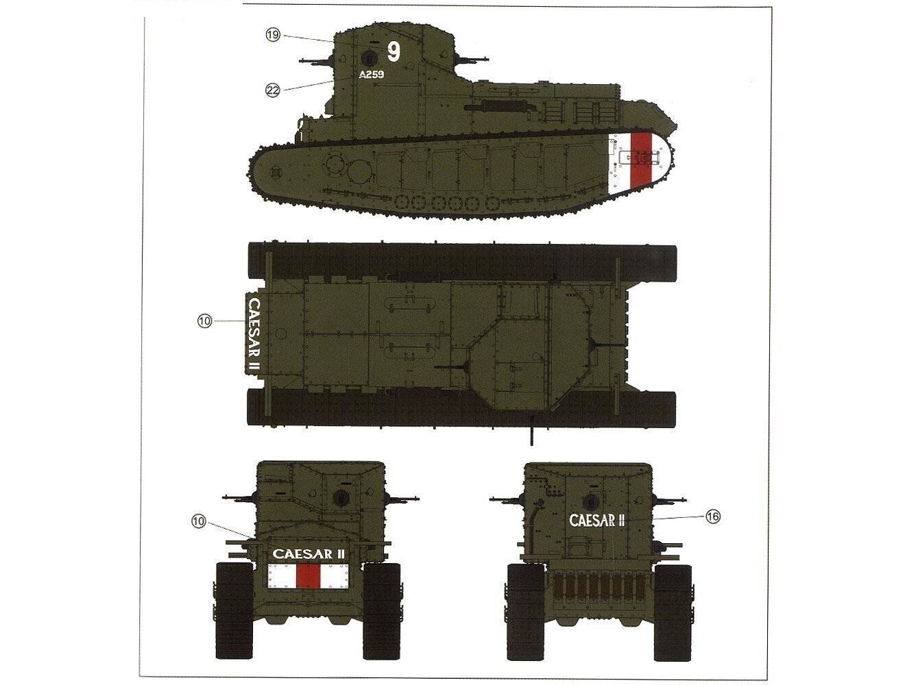 Meng Model - British Medium Tank Mk.A Whippet, 1/35, TS-021 cena un informācija | Konstruktori | 220.lv