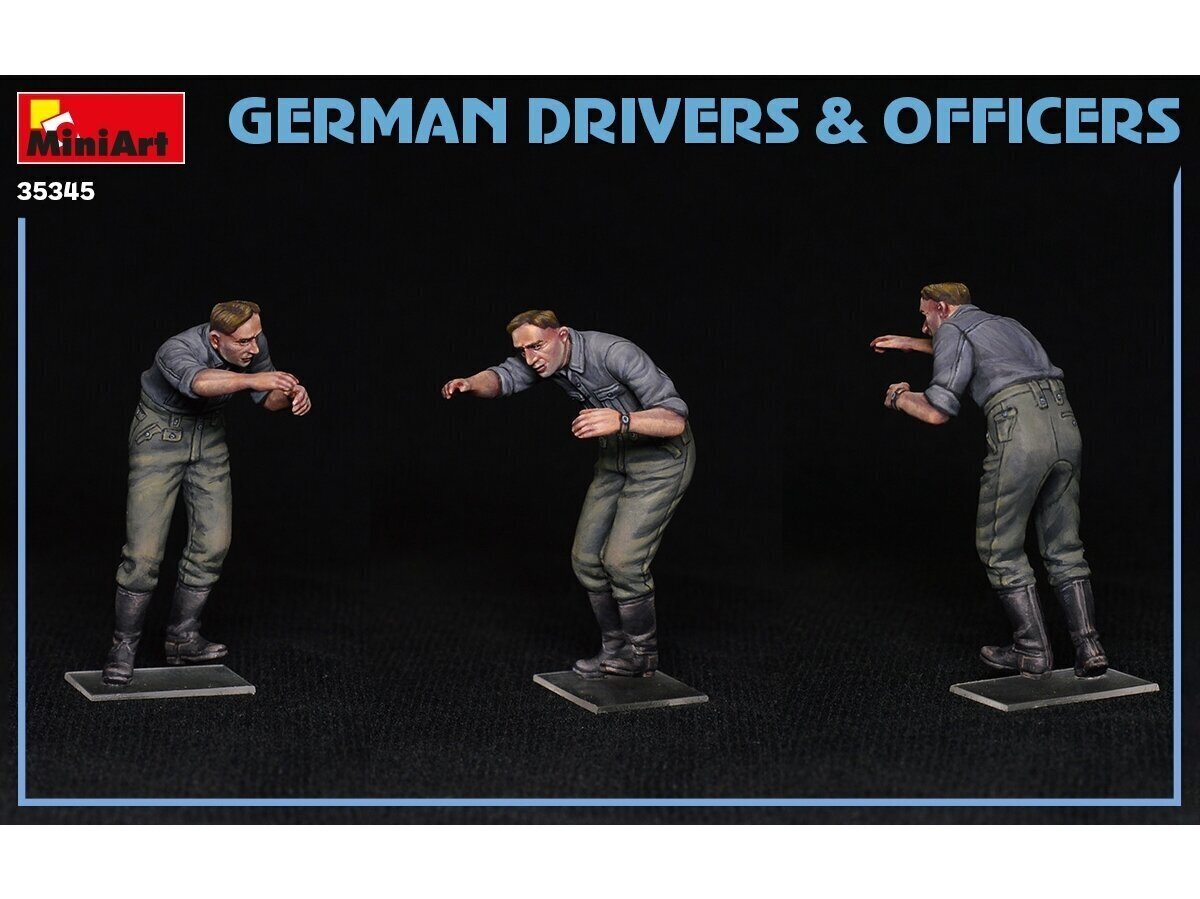 Miniart - German Drivers & Officers, 1/35, 35345 cena un informācija | Konstruktori | 220.lv