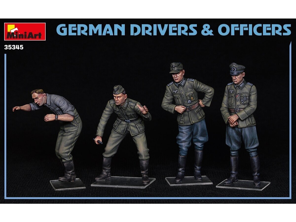 Miniart - German Drivers & Officers, 1/35, 35345 cena un informācija | Konstruktori | 220.lv