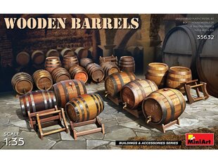 Miniart - WOODEN BARRELS, 1/35, 35632 cena un informācija | MiniArt Rotaļlietas, bērnu preces | 220.lv