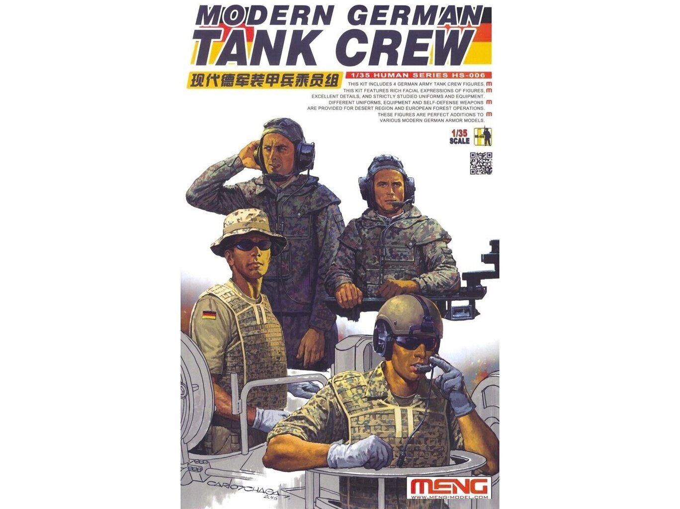 Meng Model - Modern German Tank Crew, 1/35, HS-006 цена и информация | Konstruktori | 220.lv