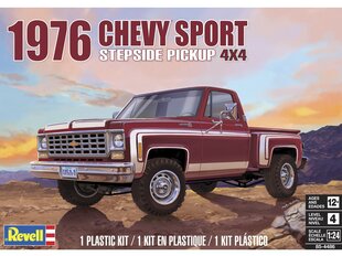 Сборная пластиковая модель Revell - 1976 Chevy Sport Stepside Pickup 4X4, 1/24, 14486 цена и информация | Конструкторы и кубики | 220.lv