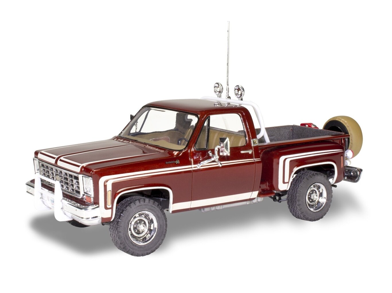 Сборная пластиковая модель Revell - 1976 Chevy Sport Stepside Pickup 4X4,  1/24, 14486 цена | 220.lv