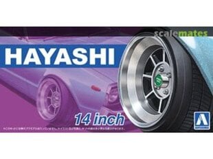 Комплект колес Aoshima - Hayashi, 14 дюймов, масштаб: 1:24, 05259 цена и информация | Конструкторы и кубики | 220.lv
