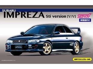 Сборная пластиковая модель Fujimi - Subaru Impreza Sti Version IV/VI, 1/24, 03939 цена и информация | Конструкторы и кубики | 220.lv