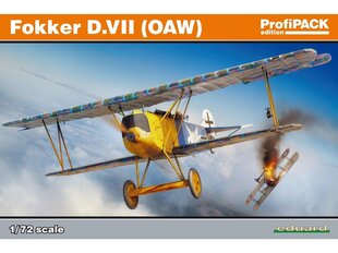 Eduard - Fokker D.VII (OAW), Profipack, 1/72, 70131 cena un informācija | Konstruktori | 220.lv