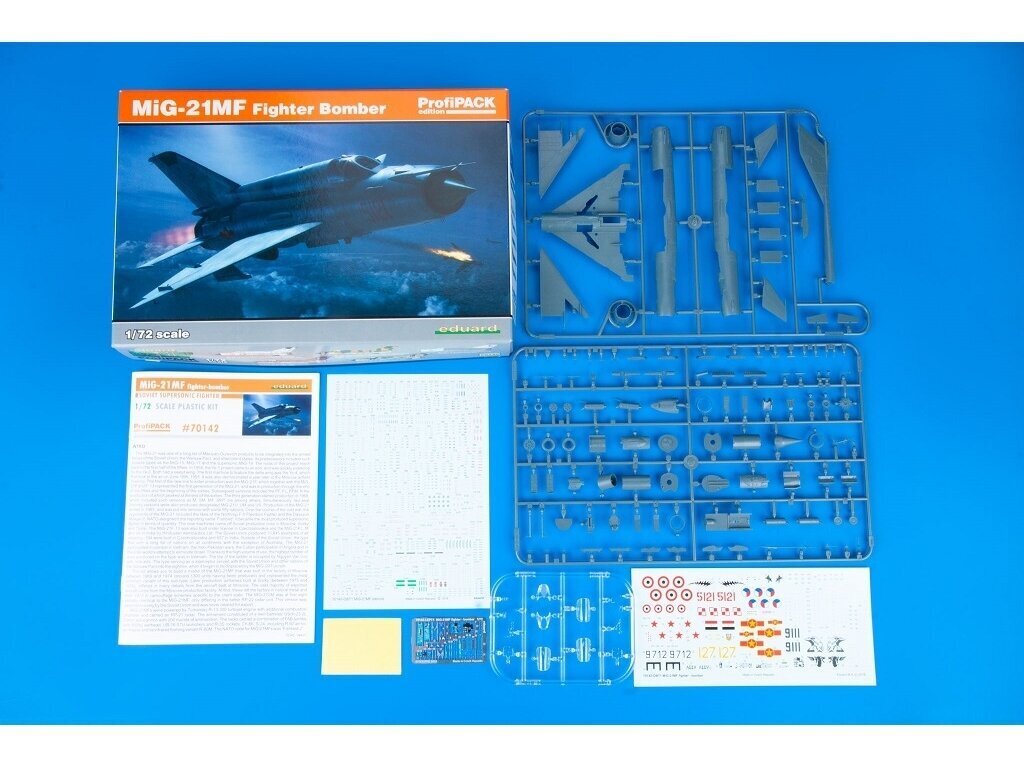 Eduard - MiG-21MF Fighter-Bomber, Profipack, 1/72, 70142 cena un informācija | Konstruktori | 220.lv