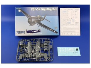 Сборная модель Eduard - F6F-5N Nightfighter, Weekend edition, 1/72, 7434 цена и информация | Конструкторы и кубики | 220.lv