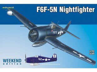 Сборная модель Eduard - F6F-5N Nightfighter, Weekend edition, 1/72, 7434 цена и информация | Конструкторы и кубики | 220.lv