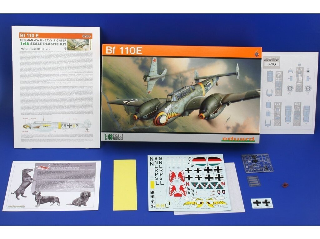 Eduard - Bf-110E, Profipack, 1/48, 8203 цена и информация | Konstruktori | 220.lv