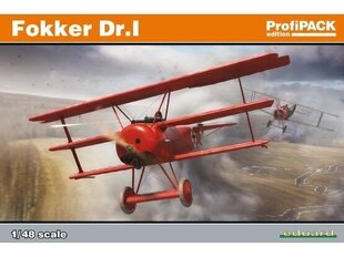 Сборная пластиковая модель Eduard - Fokker Dr.I, Profipack, 1/48, 8162 цена и информация | Конструкторы и кубики | 220.lv