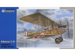 Сборная пластиковая модель Special Hobby - Albatros C.III - Capture, 1/48, 48113 цена и информация | Конструкторы и кубики | 220.lv