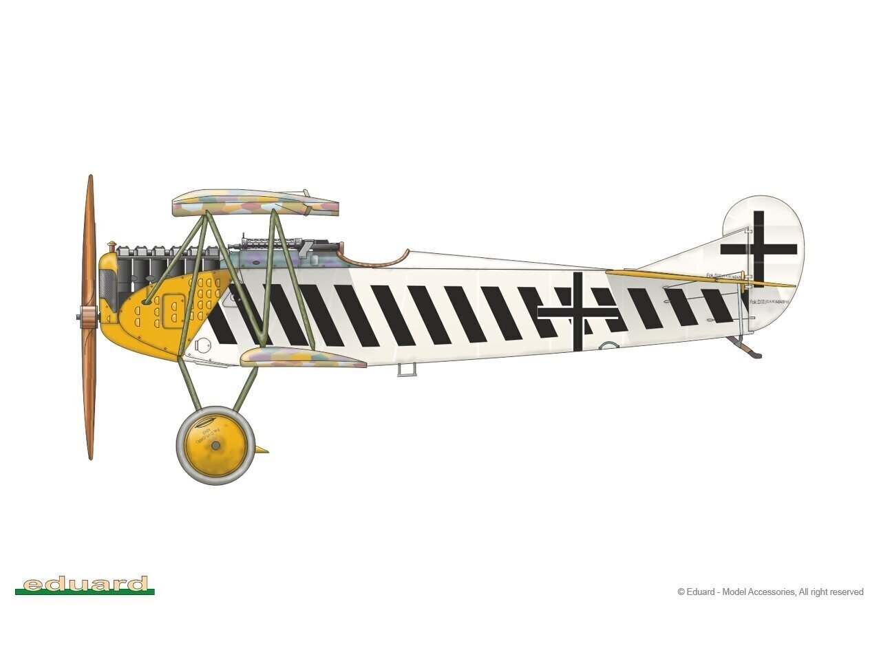Eduard - Fokker D.VII OAW, Weekend Edition with LTU decals, 1/48, 84155 cena un informācija | Konstruktori | 220.lv