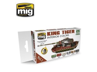 AMMO MIG - KING TIGER INTERIOR COLOR (SPECIAL TAKOM EDITION) VOL.1. AMIG7165 cena un informācija | Modelēšanas un zīmēšanas piederumi | 220.lv