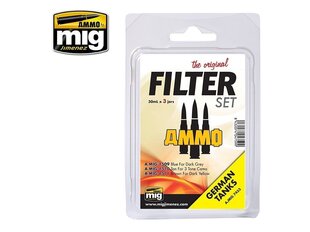 AMMO MIG - FILTER SET FOR GERMAN TANKS. AMIG7453 цена и информация | Принадлежности для рисования, лепки | 220.lv