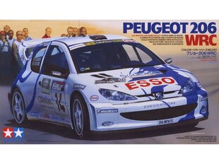 Tamiya - Peugeot 206 WRC, 1/24, 24221 цена и информация | Конструкторы и кубики | 220.lv