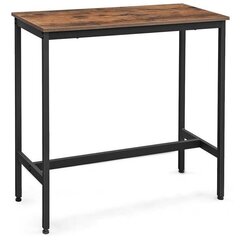 Барный стол Songmics Rustic, коричневый/черный цена и информация | Кухонные и обеденные столы | 220.lv