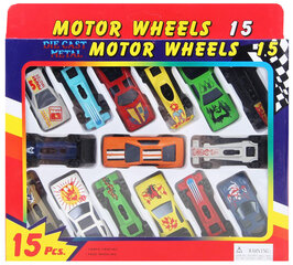 Bērnu automašīnu komplekts (15 gab.) cena un informācija | Rotaļlietas zēniem | 220.lv