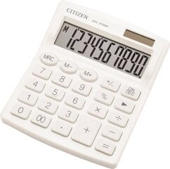 Kalkulators mazs galda Citizen SDC 810NRWH Balts cena un informācija | Kancelejas preces | 220.lv