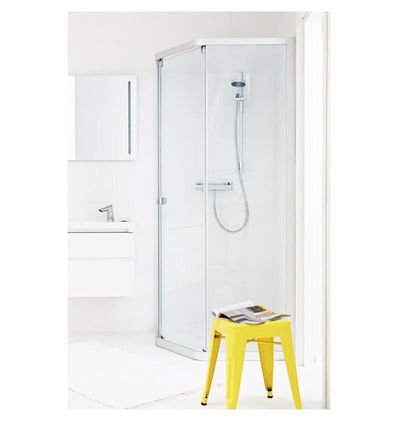 Dušas kabīne IDO Showerama 8-3 90x70, caurspīdīgs stikls cena un informācija | Dušas kabīnes | 220.lv