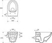 Sienas tualetes pods Cersanit Moduo Clean On цена и информация | Tualetes podi | 220.lv