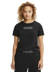 Sieviešu t-krekls Calvin Klein T-SHIRT S/S CREW NECK, melns 000QS6798E UB1 45114 цена и информация | Женские футболки | 220.lv