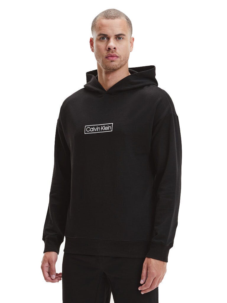 Vīriešu džemperis Calvin Klein L / S HOODIE, melns 000NM2270E UB1 45252 цена и информация | Vīriešu T-krekli | 220.lv