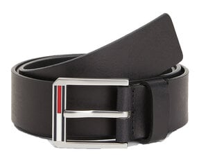 Мужской ремень Tommy Hilfiger TJM ESSENTIAL LEATHER 3.5, черный AM0AM08566 BDS 45653 цена и информация | Мужские ремни | 220.lv