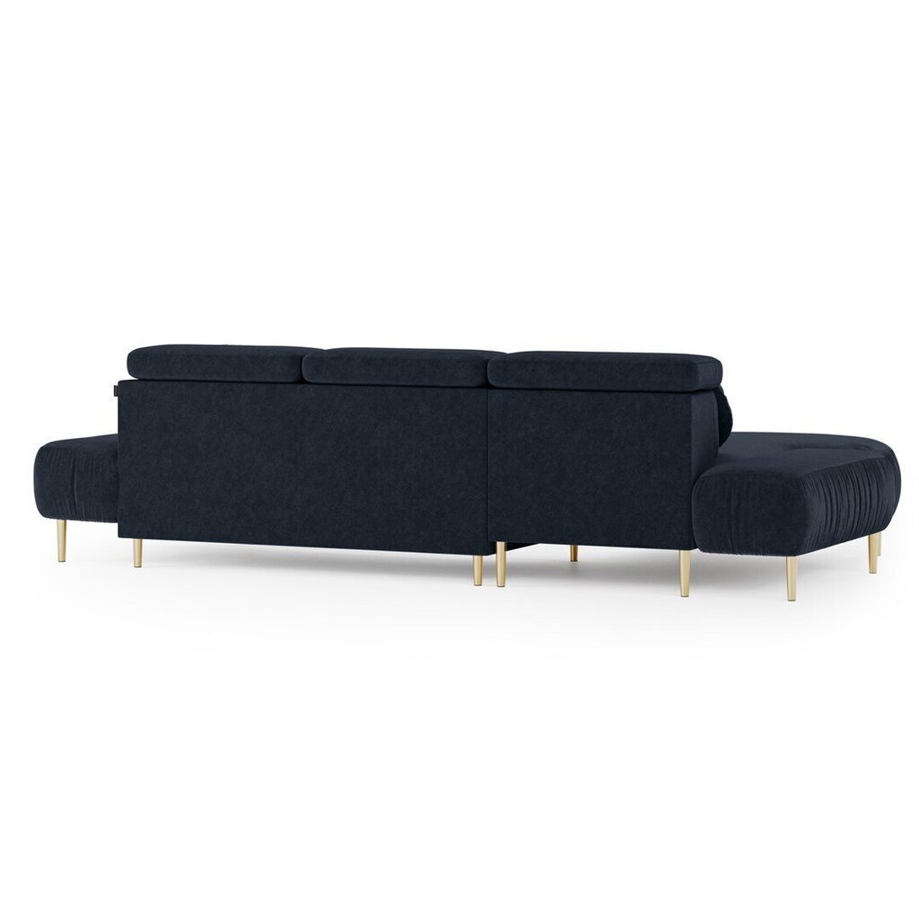 Stūra dīvāns Homede Malfa, tumši zils cena un informācija | Stūra dīvāni | 220.lv