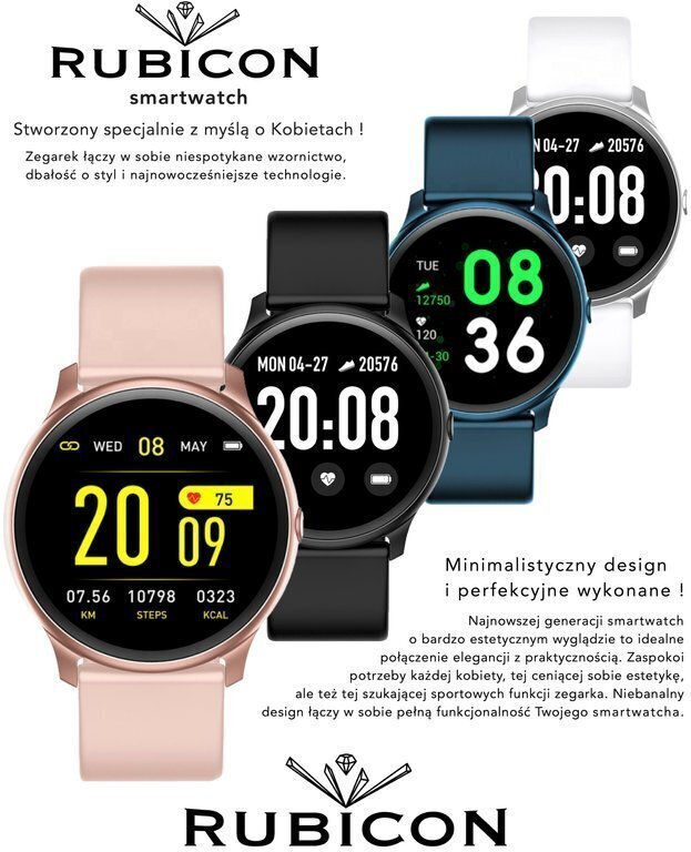 Rubicon RNCE40 Pink цена и информация | Viedpulksteņi (smartwatch) | 220.lv