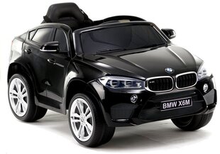Vienvietīgs elektromobilis BMW X6, melns cena un informācija | Bērnu elektroauto | 220.lv