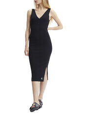 Платье Calvin Klein BADGE KNITTED HENLEY, черное J20J218396 BEH 45265 цена и информация | Юбки | 220.lv