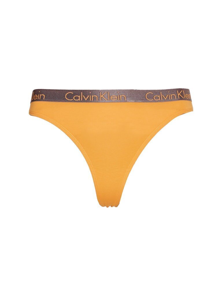 Sieviešu stringbiksītes Calvin Klein THONG, oranžas 000QD3539E SF6 45142 cena un informācija | Sieviešu biksītes | 220.lv