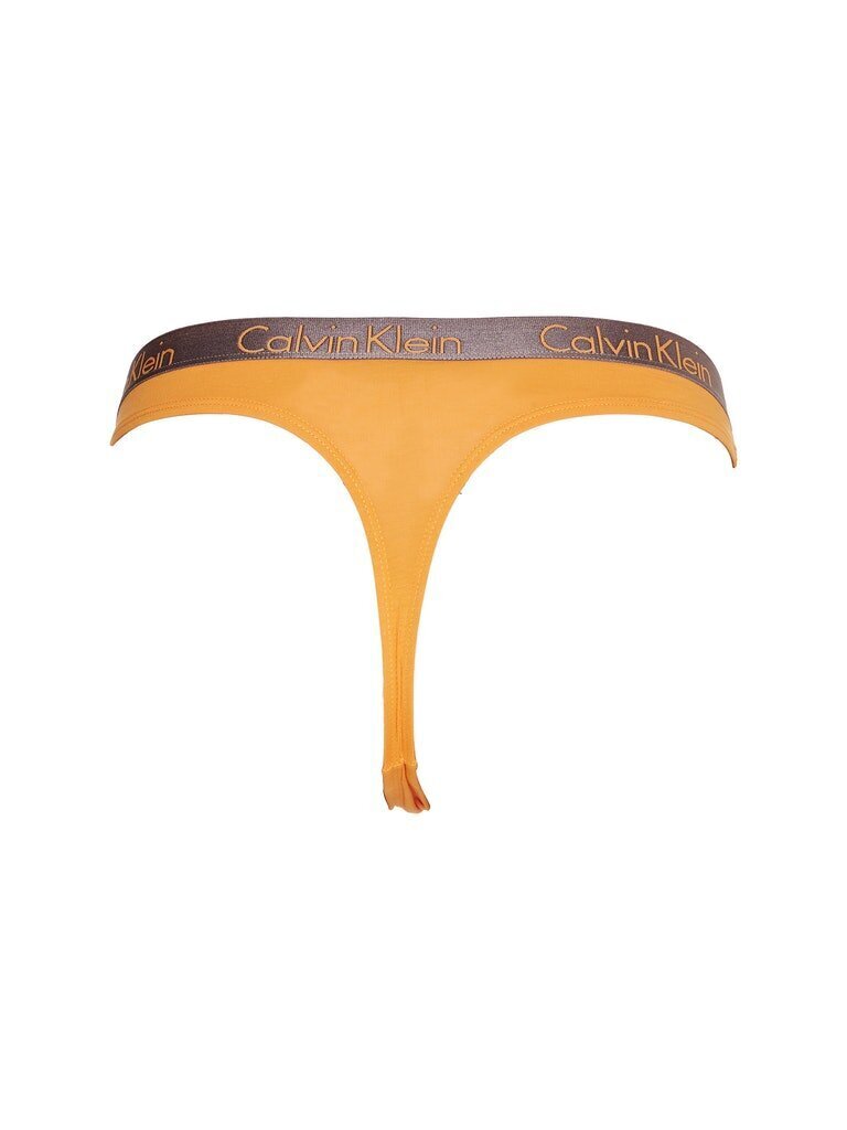 Sieviešu stringbiksītes Calvin Klein THONG, oranžas 000QD3539E SF6 45142 cena un informācija | Sieviešu biksītes | 220.lv