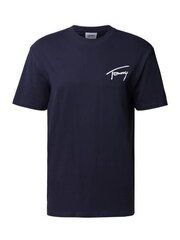 Vīriešu T-krekls Tommy Hilfiger TJM TOMMY SIGNATURE, tumši zils DM0DM12419 C87 45514 cena un informācija | Vīriešu T-krekli | 220.lv